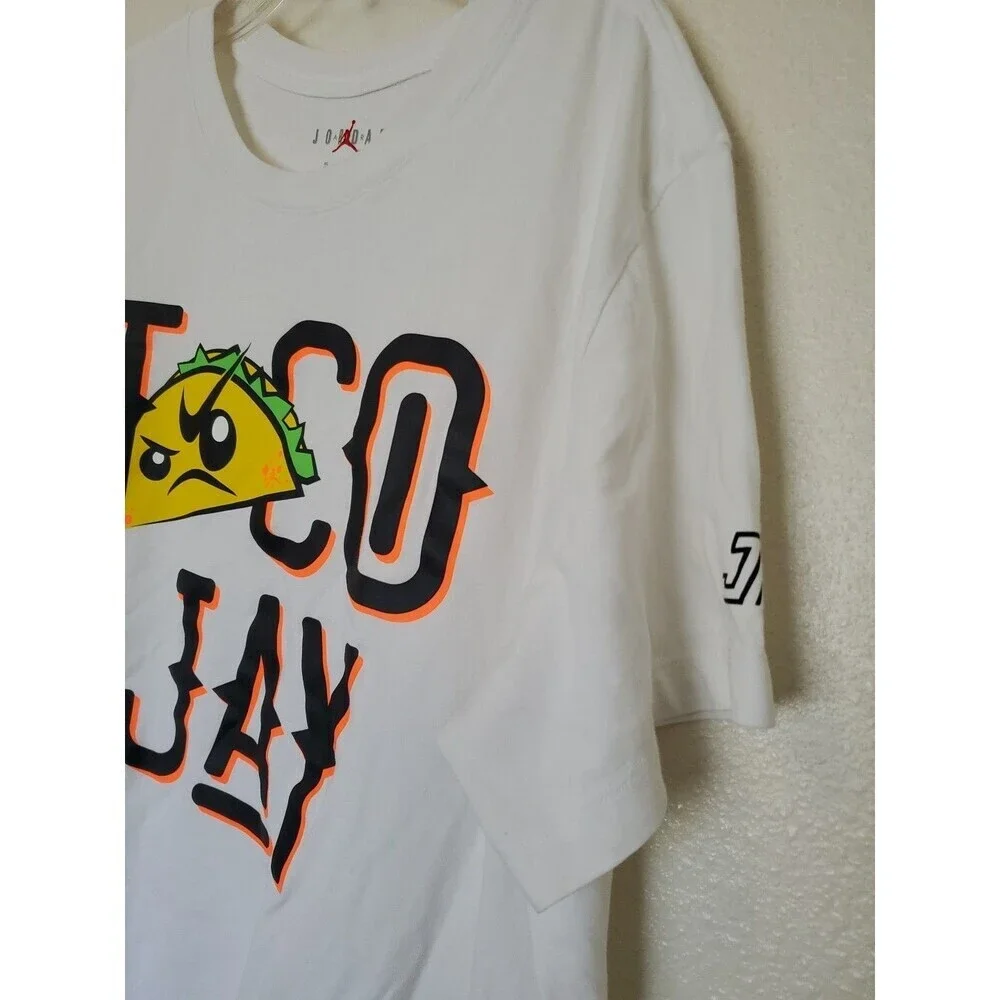 Jordan Jayson Tatum Taco Jay Tee/T-Shirt DV5538-100 White Mens XL‎